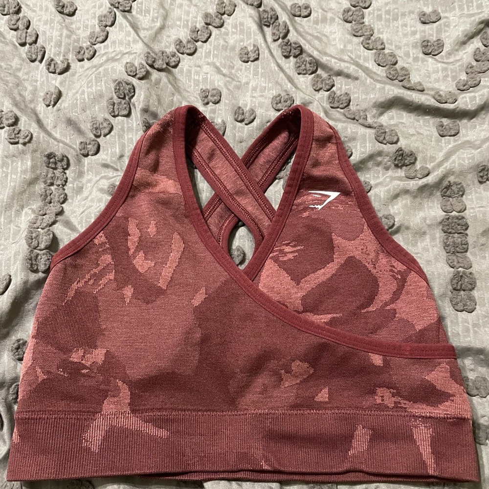 Gymshark Camo Seamless Crossback Sports Bra